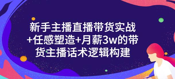 新手主播直播带货实战+信任感塑造+月薪3w的带货主播话术逻辑构建-有量联盟