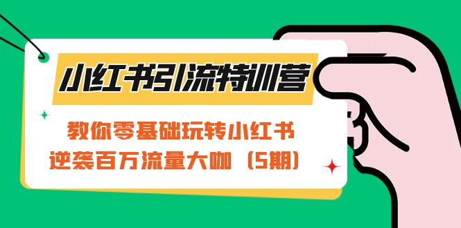 小红书引流特训营-第5期：教你零基础玩转小红书，逆袭百万流量大咖-有量联盟