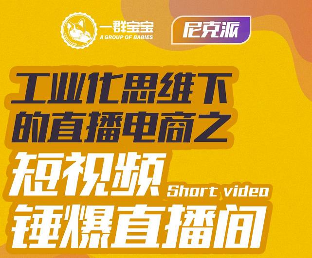 尼克派·工业化思维下的直播电商之短视频锤爆直播间，听话照做执行爆单-有量联盟