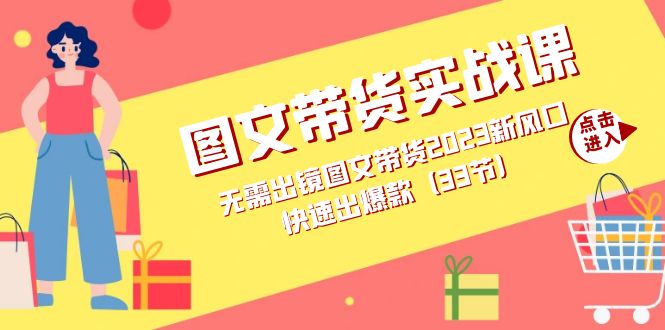 图文带货实战课：无需出镜图文带货2023新风口，快速出爆款（33节）-有量联盟