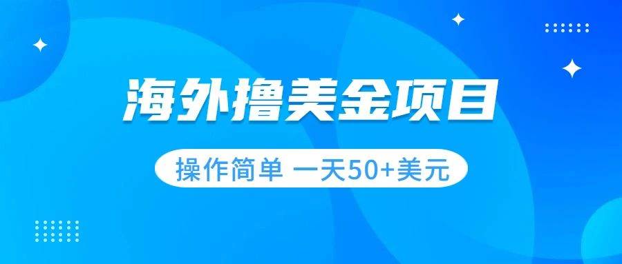 撸美金项目 无门槛  操作简单 小白一天50+美刀-有量联盟