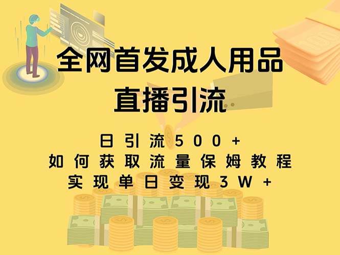 最新全网独创首发，成人用品直播引流获客暴力玩法，单日变现3w保姆级教程-有量联盟