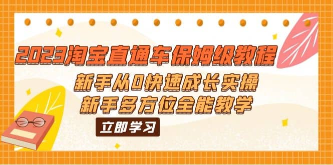 2023淘宝直通车保姆级教程：新手从0快速成长实操，新手多方位全能教学-有量联盟