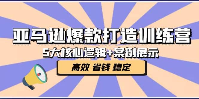 亚马逊爆款打造训练营：5大核心逻辑+案例展示 打造爆款链接 高效 省钱 稳定-有量联盟