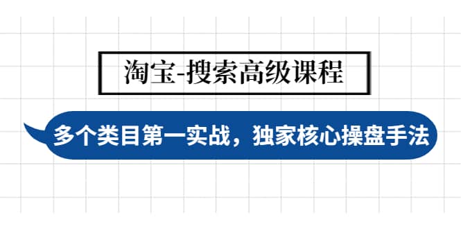 淘宝-搜索高级课程：多个类目第一实战，独家核心操盘手法-有量联盟