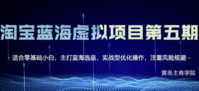 淘宝虚拟无货源3.0+4.0+5.0，适合零基础小白，主打蓝海选品，实战型优化操作-有量联盟