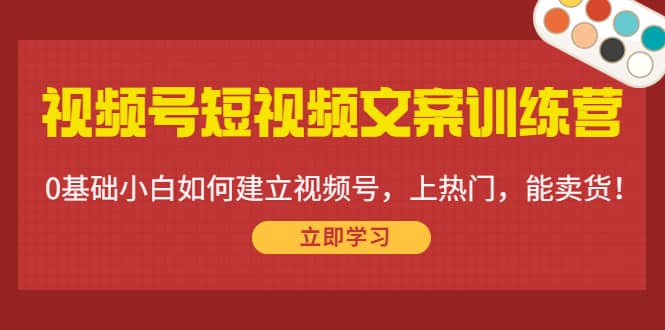 视频号短视频文案训练营：0基础小白如何建立视频号，上热门，能卖货！-有量联盟