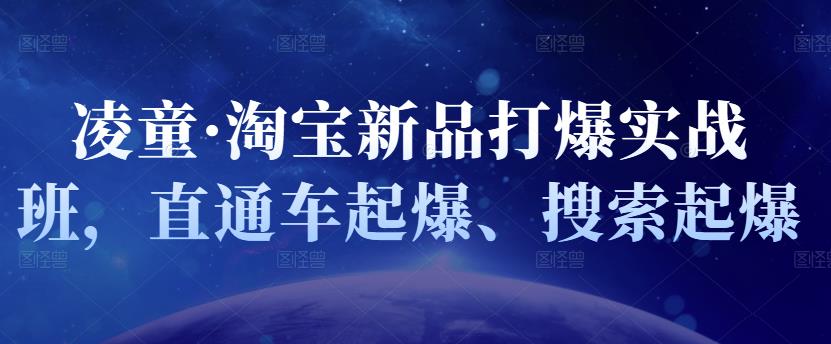 凌童·淘宝新品打爆实战班，直通车起爆、搜索起爆-有量联盟