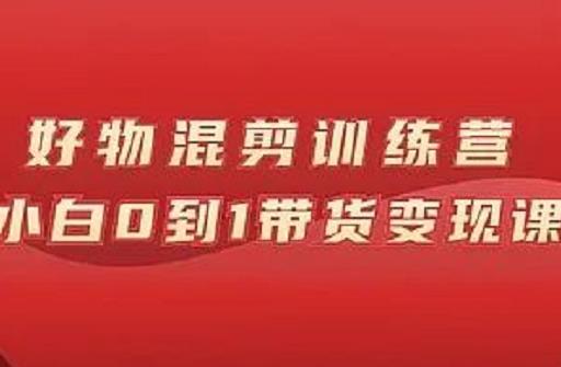 万三好物混剪训练营：小白0到1带货变现课-有量联盟