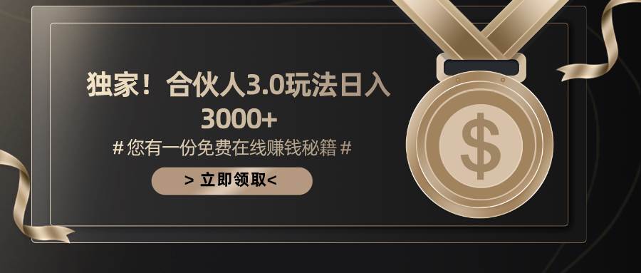 游戏合伙人3.0，日入3000+，无限扩大的蓝海项目-有量联盟