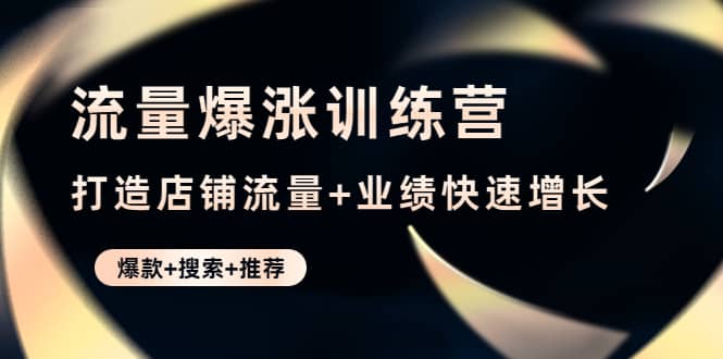 流量爆涨训练营：打造店铺流量+业绩快速增长 (爆款+搜索+推荐)-有量联盟