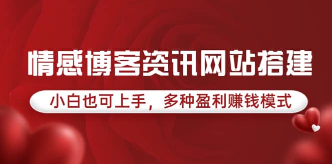 情感博客资讯网站搭建教学，小白也可上手，多种盈利赚钱模式（教程+源码）-有量联盟