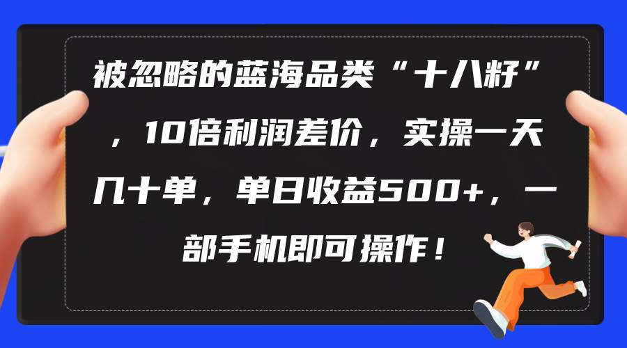 被忽略的蓝海品类“十八籽”，10倍利润差价，实操一天几十单 单日收益500+-有量联盟