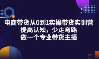 电商带货从0到1实操带货实训营:提高认知,少走弯路,做一个专业带货主播-有量联盟