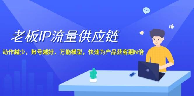 老板 IP流量 供应链，动作越少，账号越好，万能模型，快速为产品获客翻N倍-有量联盟