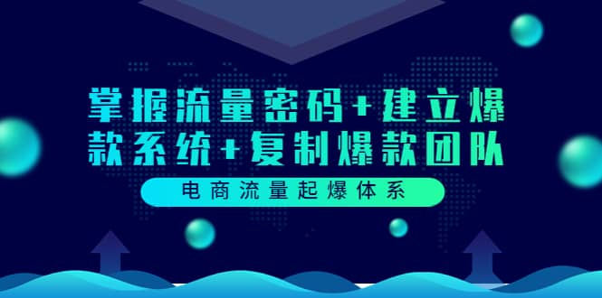 电商流量起爆体系：掌握流量密码+建立爆款系统+复制爆款团队（价值599）-有量联盟