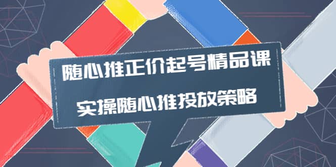 随心推正价起号精品课，实操随心推投放策略（5节课-价值298）-有量联盟