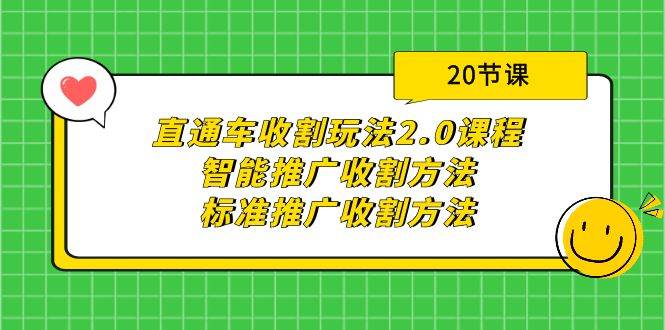 直通车收割玩法2.0课程：智能推广收割方法+标准推广收割方法（20节课）-有量联盟