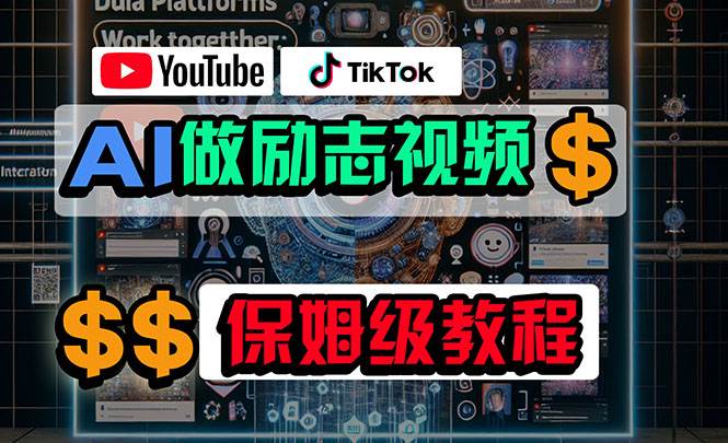 利用AI制作励志视频，在YouTube和TikTok赚钱，小白可做（附工具）-有量联盟