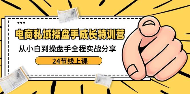 电商私域-操盘手成长特训营：从小白到操盘手全程实战分享-24节线上课-有量联盟