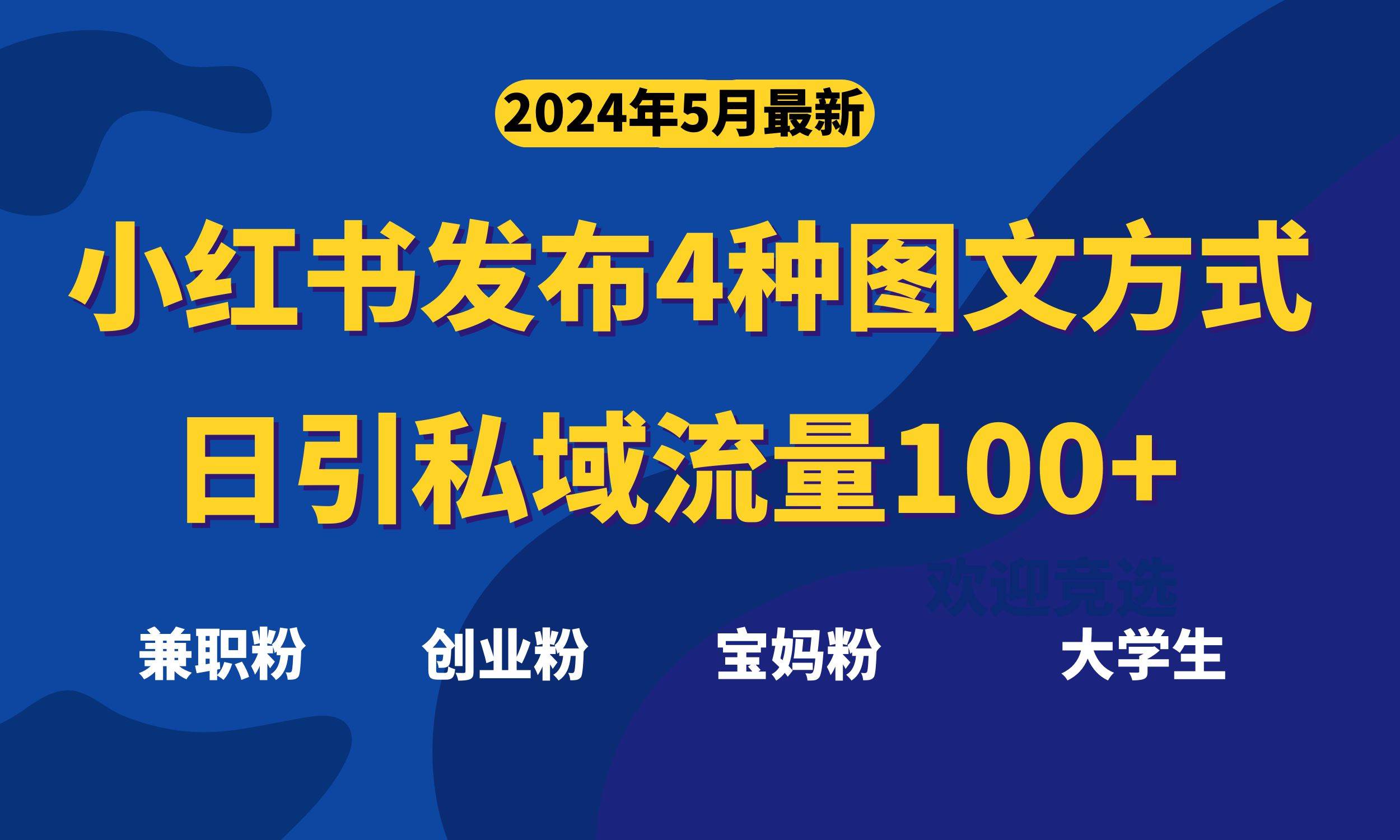 最新小红书发布这四种图文，日引私域流量100+不成问题，-有量联盟