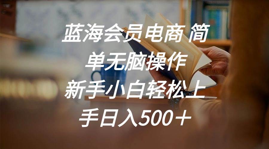 蓝海会员电商 简单无脑操作 新手小白轻松上手日入500＋-有量联盟