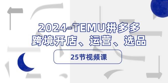 2024-TEMU拼多多·跨境开店、运营、选品（25节视频课）-有量联盟