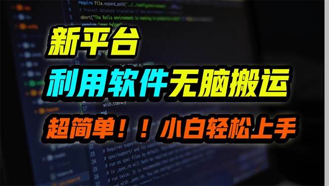 新平台用软件无脑搬运，月赚10000+，小白也能轻松上手-有量联盟