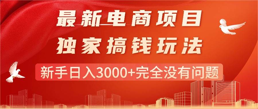 最新电商项目-搞钱玩法，新手日入3000+完全没有问题-有量联盟