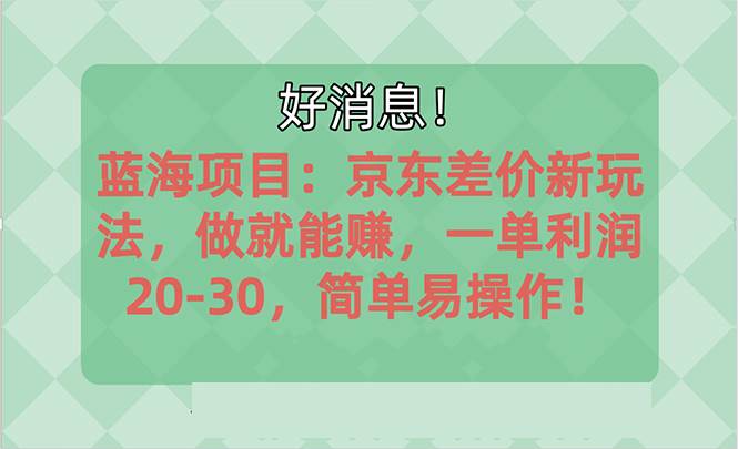 越早知道越能赚到钱的蓝海项目：京东大平台操作，一单利润20-30，简单…-有量联盟