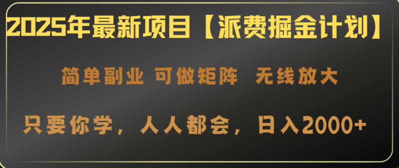 2025年最新项目【派费掘金计划】操作简单,日入2000+-有量联盟