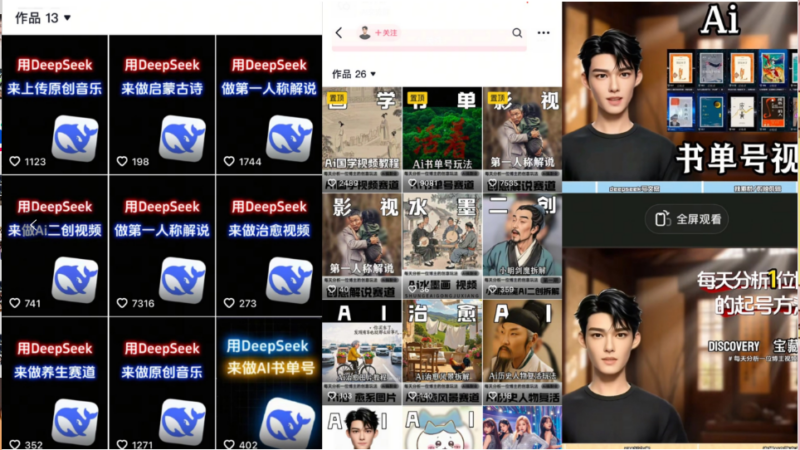 Deep seek项目拆解+卡通数字人25年4月新玩法日引200+创业粉十分钟一条…-有量联盟