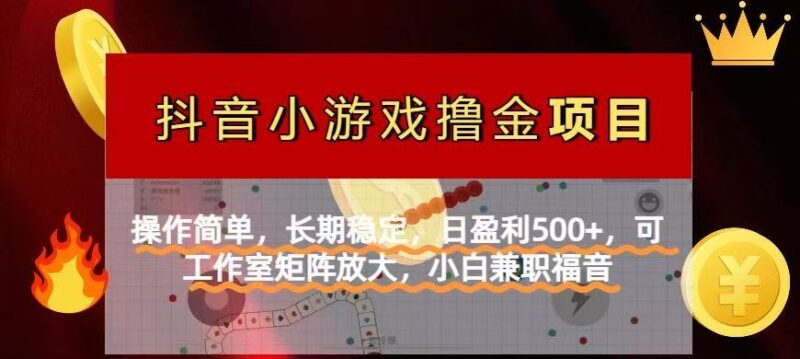 【抖音小游戏发行人计划项目】操作简单,长期稳定,日盈利500+,可工作…-有量联盟